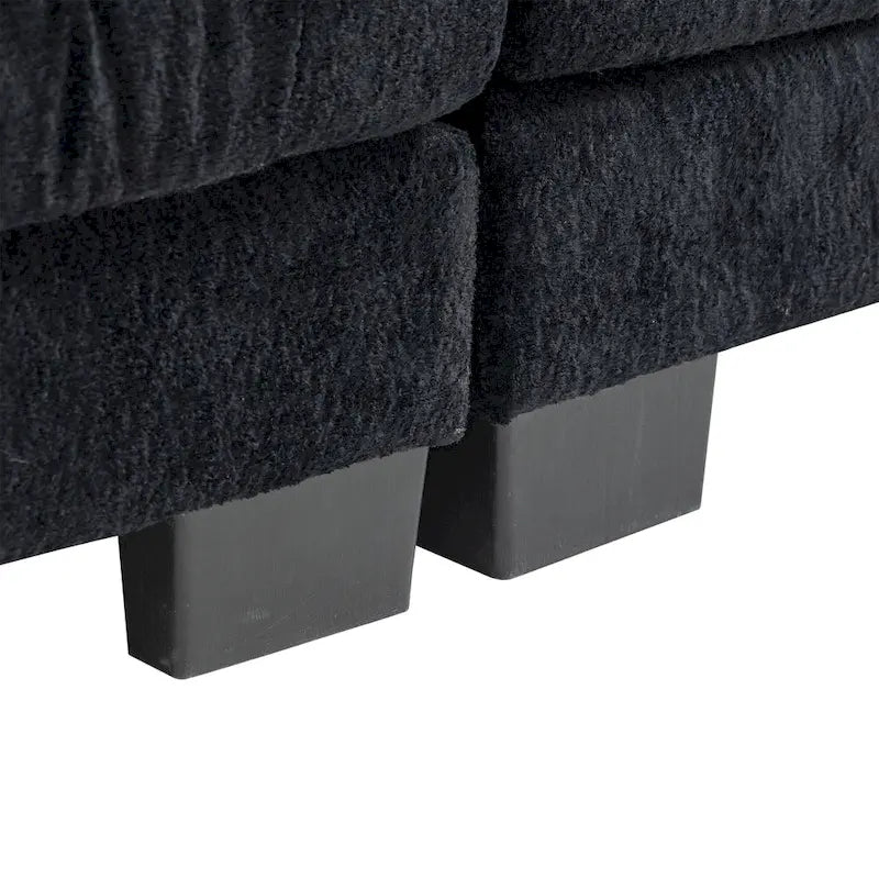 84  Upholstered 3-Seater Sofa with Dual-Layer Memory Foam Cushioning, and Complimentary Comfort Pillows