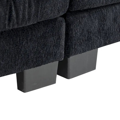 84  Upholstered 3-Seater Sofa with Dual-Layer Memory Foam Cushioning, and Complimentary Comfort Pillows