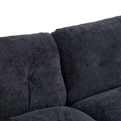 84  Upholstered 3-Seater Sofa with Dual-Layer Memory Foam Cushioning, and Complimentary Comfort Pillows