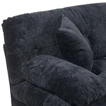 84  Upholstered 3-Seater Sofa with Dual-Layer Memory Foam Cushioning, and Complimentary Comfort Pillows