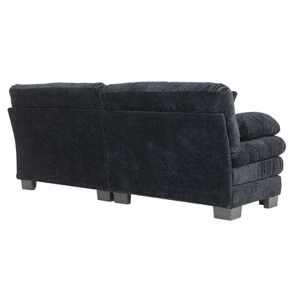 84  Upholstered 3-Seater Sofa with Dual-Layer Memory Foam Cushioning, and Complimentary Comfort Pillows