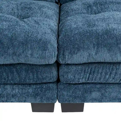 84  Upholstered 3-Seater Sofa with Dual-Layer Memory Foam Cushioning, and Complimentary Comfort Pillows