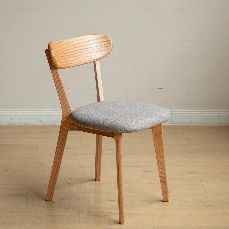(Set of 4 pcs) Dining Chair Wooden FAS Grade Oak Natural Wood Made in North America 100% Dirt-free