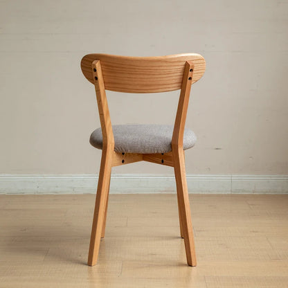 (Set of 4 pcs) Dining Chair Wooden FAS Grade Oak Natural Wood Made in North America 100% Dirt-free