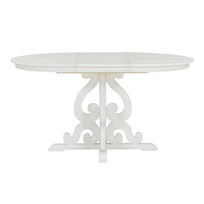 Retro Functional Dining Set Extendable Dining Table and Chair Sets with Removable Folding Plates for Dining Room and Kitchen