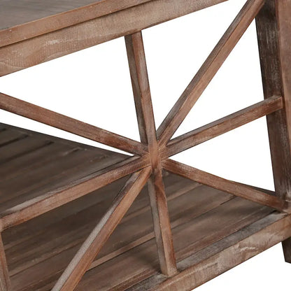 47  Modern Farmhouse Coffee Table with Storage Shelf