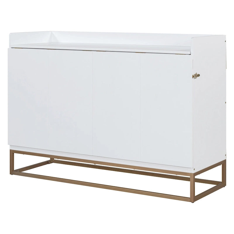 Queen Murphy Bed with Cabinet Design, Multi-Functional, 400lb Capacity
