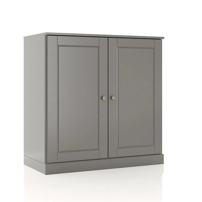 Palace Imports 100% Solid Wood 32  Bathroom Cabinet with Solid Doors, 2-Drawers and Adjustable Shelves