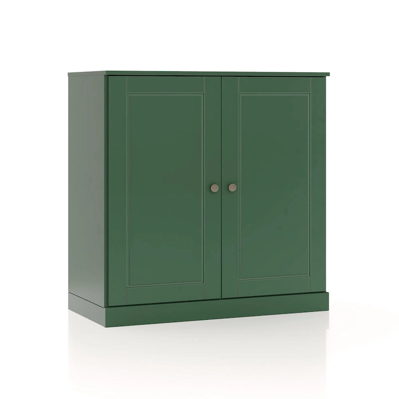 Palace Imports 100% Solid Wood 32  Bathroom Cabinet with Solid Doors, 2-Drawers and Adjustable Shelves