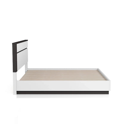 Furniture of America Conjira Modern 4-Piece White Wood Platform Bedroom Set