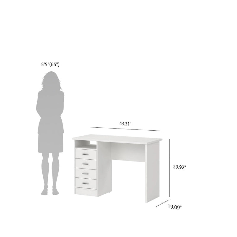 Porch & Den Skylar 4-drawer Desk