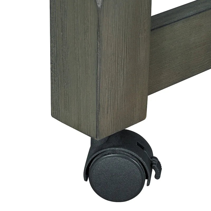Mobile Kitchen Island, Extendable Table with USB Outlets and Storage