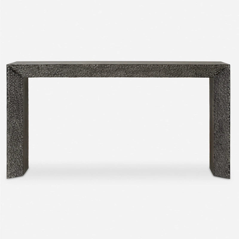 Uttermost 24594 Thoreau 62  Wide Elm Wood Veneer Console Table