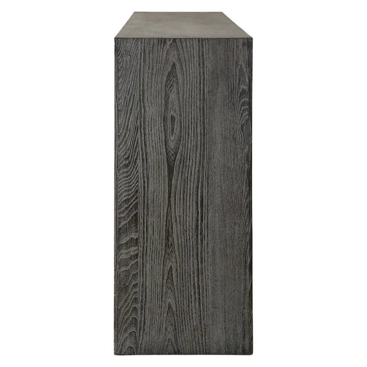 Uttermost 24594 Thoreau 62  Wide Elm Wood Veneer Console Table