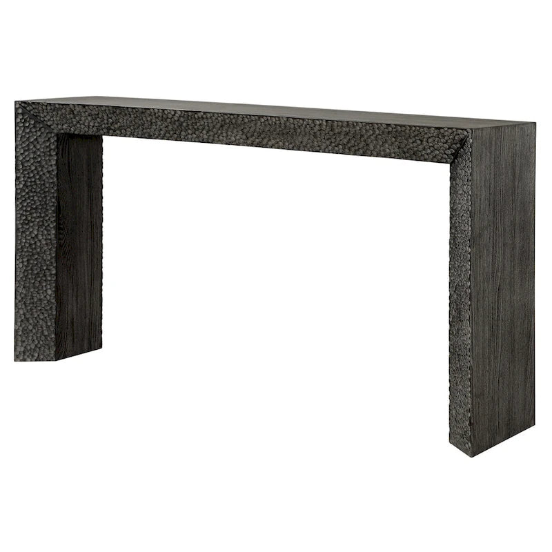 Uttermost 24594 Thoreau 62  Wide Elm Wood Veneer Console Table