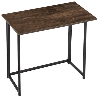 Folding Computer Desk, 31.5 Inch, Space Saving Foldable Design, No Assembly Needed, for Home Office