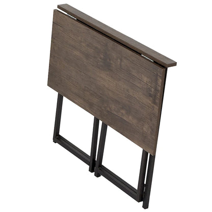 Folding Computer Desk, 31.5 Inch, Space Saving Foldable Design, No Assembly Needed, for Home Office