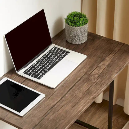 Folding Computer Desk, 31.5 Inch, Space Saving Foldable Design, No Assembly Needed, for Home Office