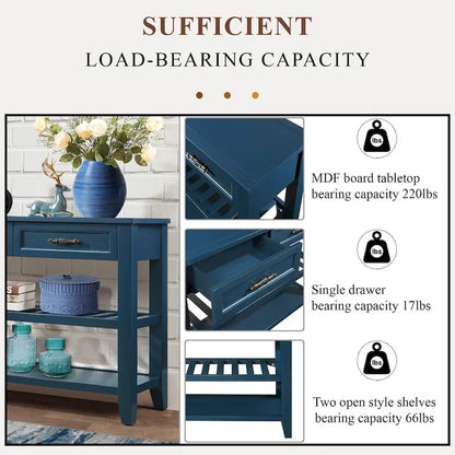 Versatile Wooden Console Table with Storage and Stylish Design for Home Decor