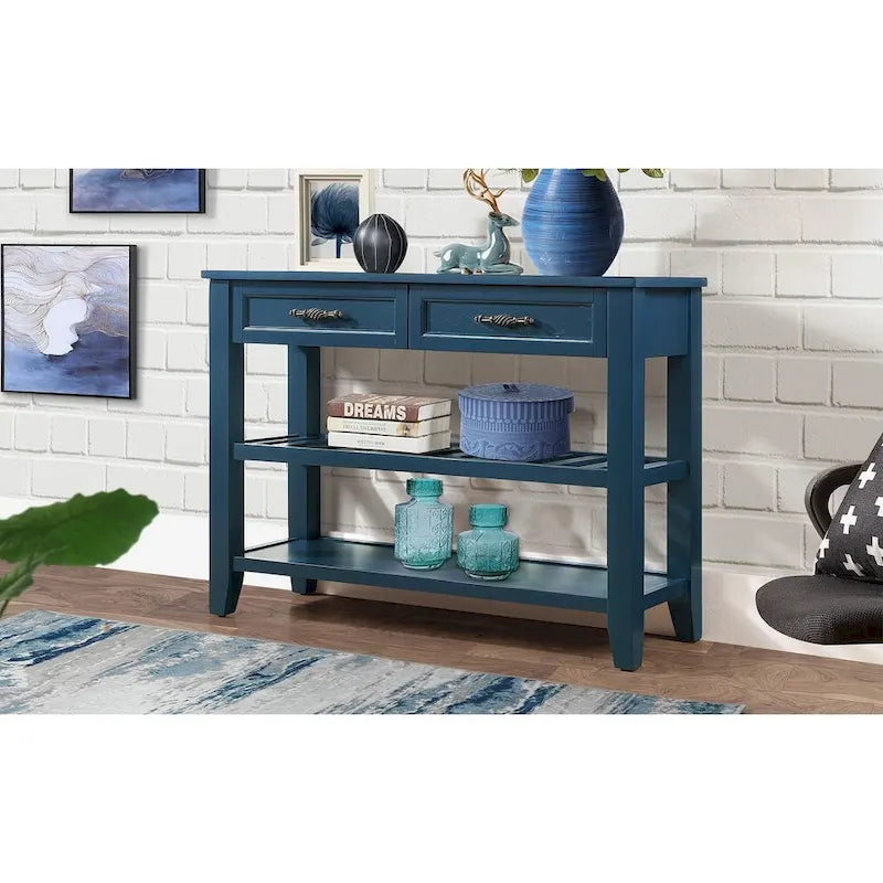 Versatile Wooden Console Table with Storage and Stylish Design for Home Decor