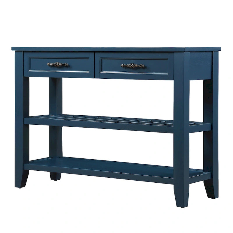 Versatile Wooden Console Table with Storage and Stylish Design for Home Decor