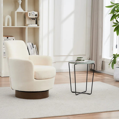360 Degree PU Leather Swivel Accent Chairs for Living Room,Bedroom