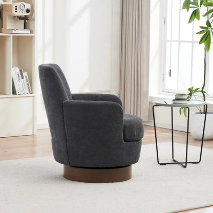 360 Degree PU Leather Swivel Accent Chairs for Living Room,Bedroom