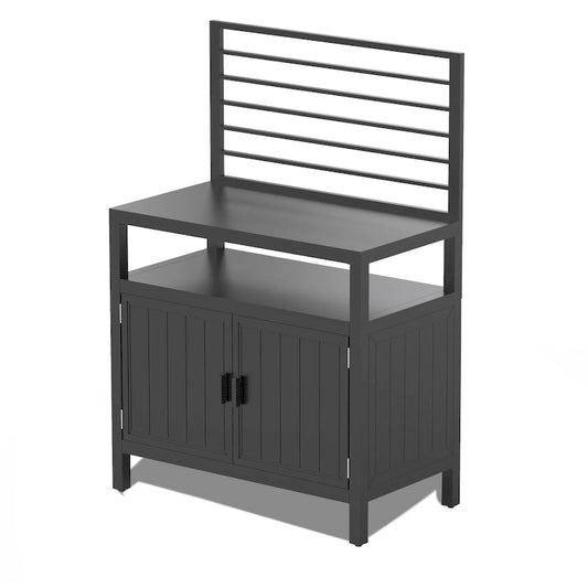 Outdoor Kitchen Island With Storage(no include stool)