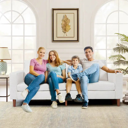 Modern Chenille Convertible Futon Sofa Bed, 82.68   Loveseat Sofa with Square Arm for Living Space