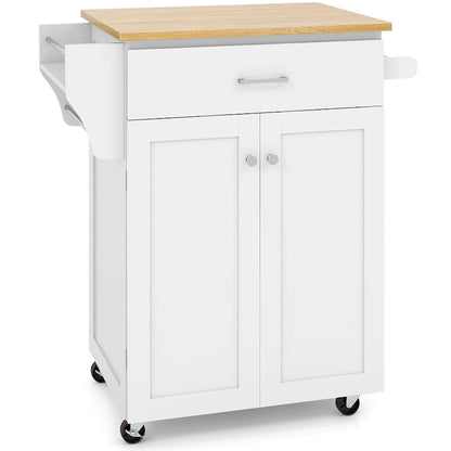 Gymax Rolling Kitchen Island Utility Kitchen Cart Storage Cabinet - See Details