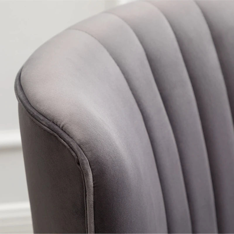 Gray 26  Polyester Accent Chair