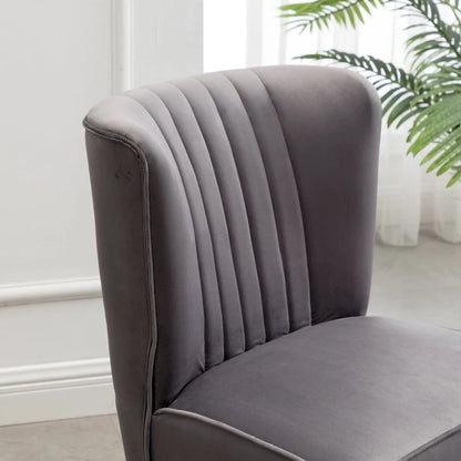 Gray 26  Polyester Accent Chair