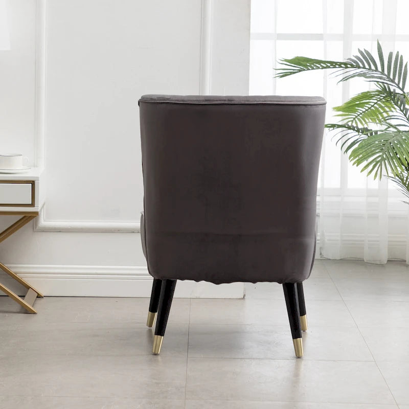 Gray 26  Polyester Accent Chair