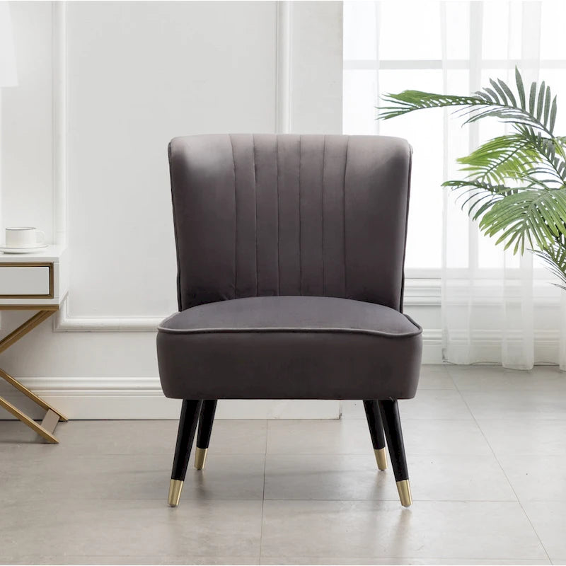 Gray 26  Polyester Accent Chair