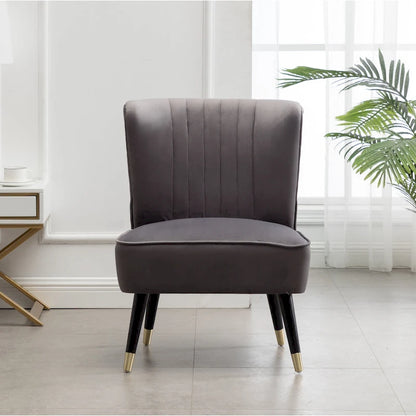Gray 26  Polyester Accent Chair