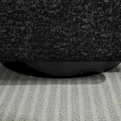 Black+ Gray 31.5  Chenille Swivel Accent Chair