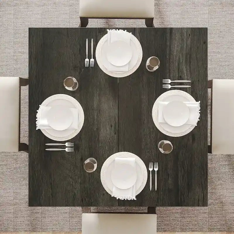 31.5-Inch Square Dining Table for 4, Farmhouse Kitchen Table for Dining Room - 31.5 D x 31.5 W x 29.53 H