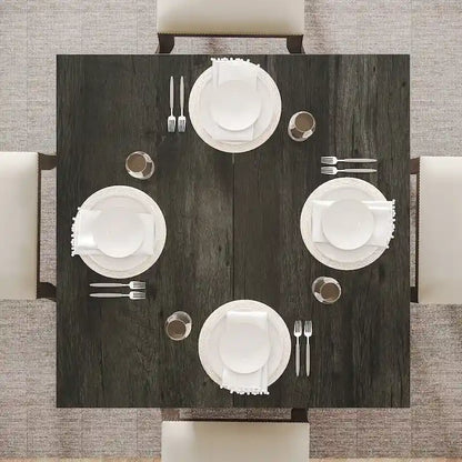 31.5-Inch Square Dining Table for 4, Farmhouse Kitchen Table for Dining Room - 31.5 D x 31.5 W x 29.53 H