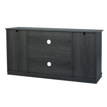 Farmhouse Wood TV Stand with Sliding Barn Door