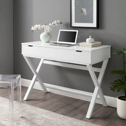 Height-Adjustable Lift Top Desk for Home Office, Ergonomic Seated & Standing Workstation
