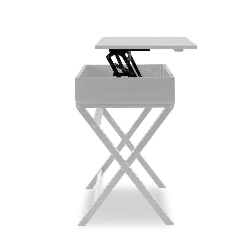 Height-Adjustable Lift Top Desk for Home Office, Ergonomic Seated & Standing Workstation