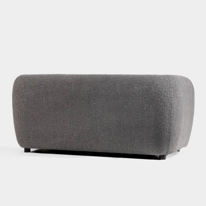 Furniture of America Vanessa Modern Curved Arms Boucle Loveseat Couch, Small Sofa with Seat Cushion and Wooden Legs