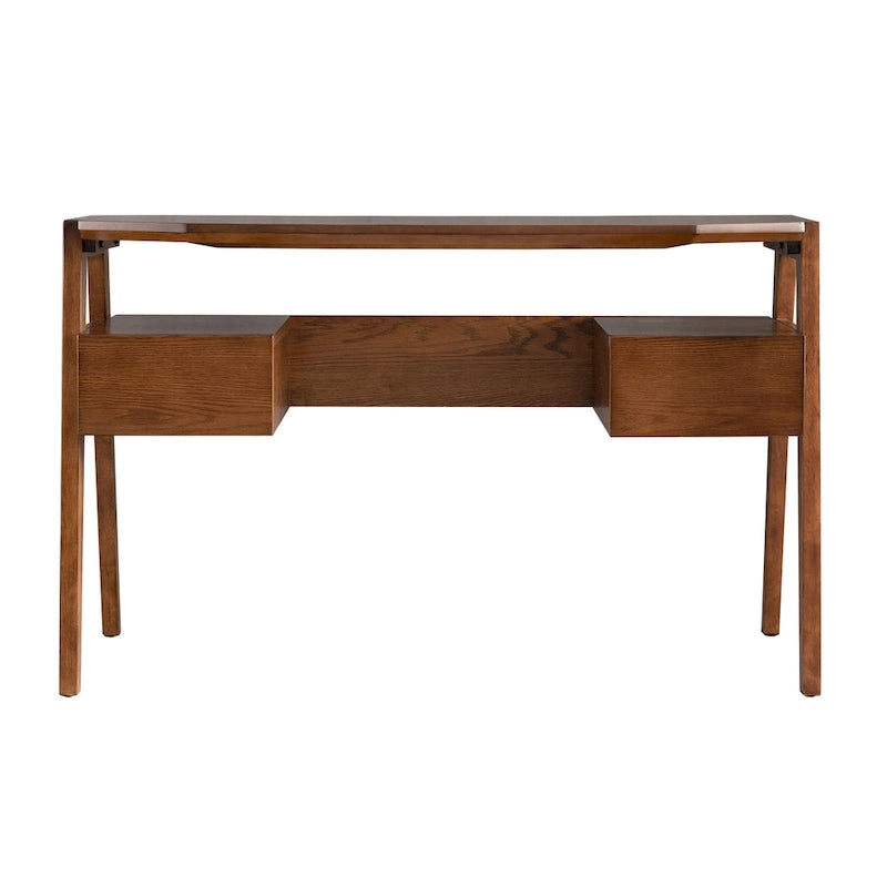 SEI Furniture Casella Midcentury Modern Writing Desk with Storage