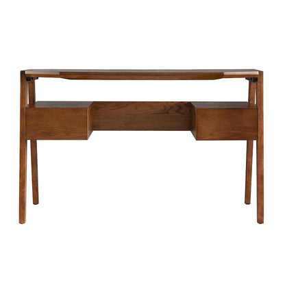 SEI Furniture Casella Midcentury Modern Writing Desk with Storage