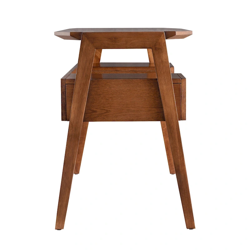 SEI Furniture Casella Midcentury Modern Writing Desk with Storage