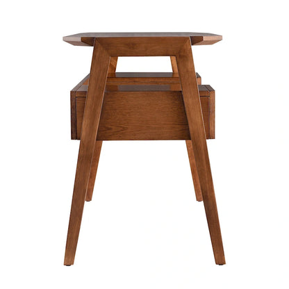 SEI Furniture Casella Midcentury Modern Writing Desk with Storage