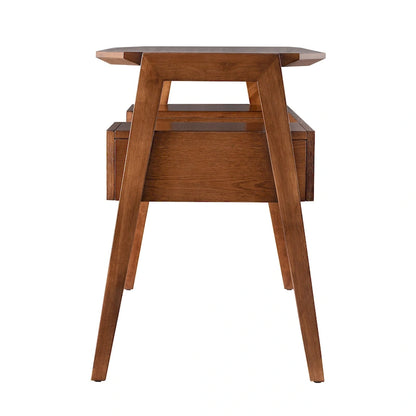 SEI Furniture Casella Midcentury Modern Writing Desk with Storage