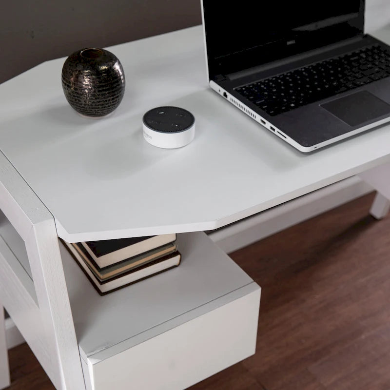 SEI Furniture Casella Midcentury Modern Writing Desk with Storage