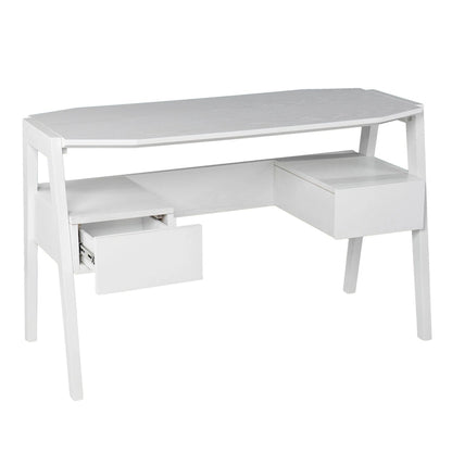 SEI Furniture Casella Midcentury Modern Writing Desk with Storage