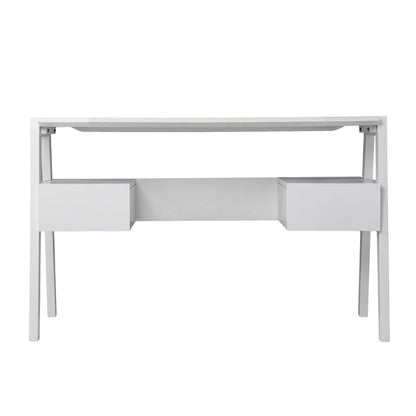 SEI Furniture Casella Midcentury Modern Writing Desk with Storage